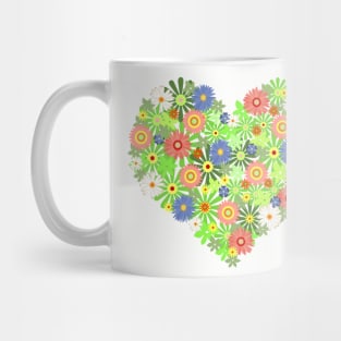 Heart Flowers Mug